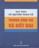 Ebook Quy định về quyền thừa kế trong dân sự và đất đai: Phần 1